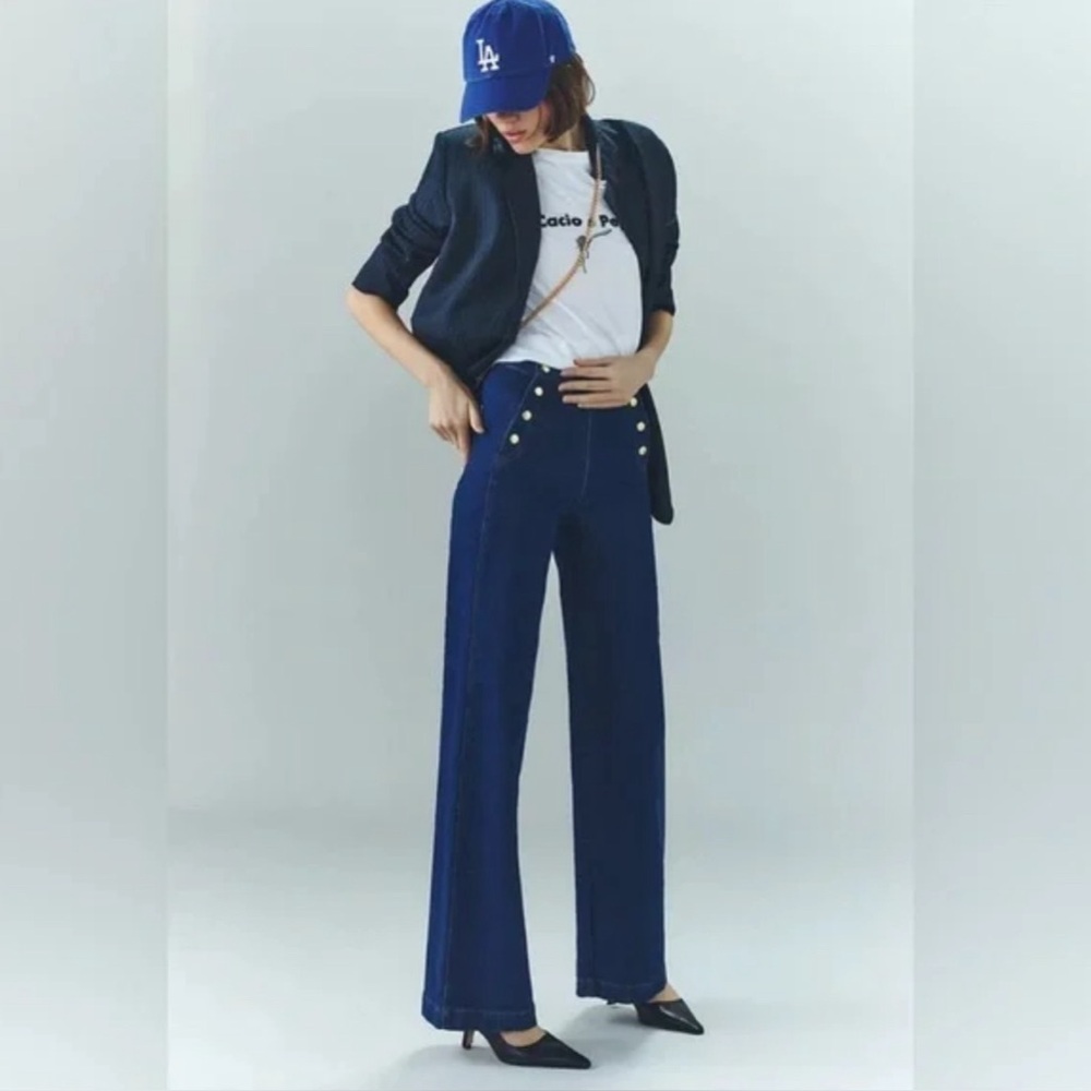 FRAME
high-waist wide-leg jeans